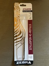 Zebra StylusPen Twist Ballpoint Pen 4C Refill, Fine Point, 0.7mm, Black ... - £7.29 GBP