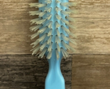Certifyd 98 Baby Blue Lucite Dupont Tynex Nylon Bristle Hair Brush ~ Rare! - £46.39 GBP