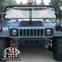 2 Military LED Headlights Headlight Socket &amp; Play Black Bezel 75W for Humvee-... - £142.99 GBP