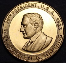 Warren G Harding 29th President Bronze Locket ~ Wg ~ Armor Limitation~ F... - £5.39 GBP
