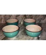 Set Of 4 Royal Norfolk Turquoise Swirl Stoneware Bowls-RARE-BRAND NEW-SH... - €42,56 EUR