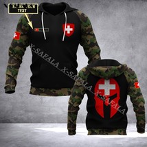 Custom Rank SWISS   Army Thicker 3D Print Zipper Hoodie Man Pullover Sweatshirt  - £96.93 GBP
