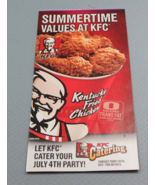 KFC Expired Coupons 2008 Summertime Theme Let KFC Cater Your July 4th Pa... - £11.55 GBP