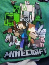 Minecraft Attack Squad Boys Green Short Sleeve T-Shirt Size L NWT - £11.09 GBP