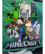 Minecraft Attack Squad Boys Green Short Sleeve T-Shirt Size L NWT - £11.18 GBP