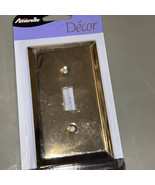 Amerelle 1-Gang Stamped Steel Toggle Switch Wall Plate, Polished Brass 1... - $8.06 CAD