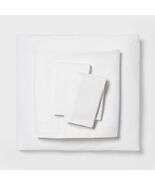 Room Essentials Queen Easy Care Cotton Blend Sateen Sheet Set White 225T... - $340.51 MXN Room Essentials Queen Easy Care Cotton Blend Sateen Sheet Set White 225T... - $340.51 MXN