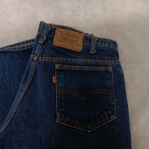 Levi&#39;s 517 Orange Tab Blue Jeans 34x32 Dark Wash Vintage 1980&#39;s Bootcut - $38.95