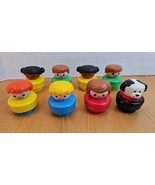 Fisher-Price Chunky Little People Lot of 8 Figures Dog Girls Boys 1990 M... - $313.49 MXN