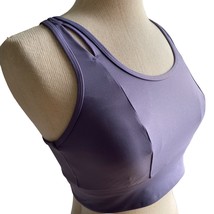 Apana Womens Padded Wireless Sports Bra Size Small Purple Athletic Longline - $14.39