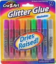 Cra-Z-Art Assorted Colors Washable Glitter Glue Tubes WHOLESALE LOT Case of 6 - £12.41 GBP
