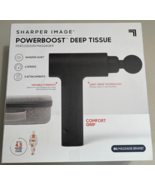 Sharper Image Powerboost Deep Tissue Percussion Massager Gun Rechargeabl... - $148.49
