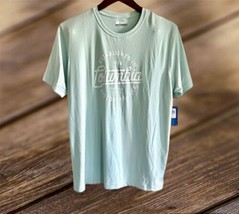 NEW Men&#39;s Columbia Rapid Creek Short Sleeve Graphic T-shirt Large green ... - £15.02 GBP