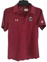 Under Armour Boston College BC Eagles Women&#39;s Polo Shirt Sz Medium Heat Gear - £14.23 GBP