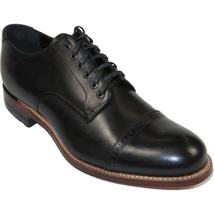 00107, Stacy adams Leather Shoes Cap Toe Oxford Lace Up Black image 10