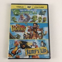 Triple Feature DVD Video Movies Planet 51 The Pirates Surf&#39;s Up New Sealed - £11.60 GBP