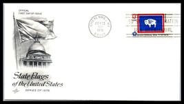 1976 US Cover - State Flags Wyoming, Cheyenne, WY K10 - $2.96