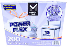 Member&#39;s Mark Power Flex 13-Gallon Tall Kitchen Trash Bags Lavender 200 ... - €34,08 EUR