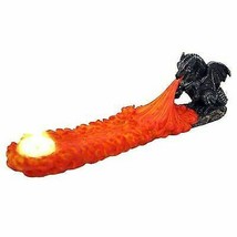 Line of Fire Flame Breath of Azure Dragon Incense Burner T-Lite Holder S... - $28.99