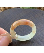 US 8 Natural Non-heated Red Jadeite Jade Ring Grade A Myanmar Red Jade B... - $212.00