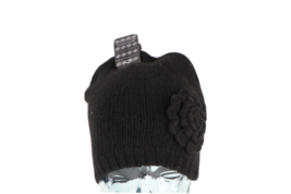 NOS Vintage 90s Streetwear Ribbed Knit Floral Flower Winter Beanie Hat C... - $34.60