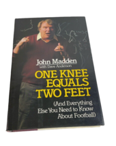 One Knee Equals Two Feet John Madden 1986 HC First Edition - £7.10 GBP
