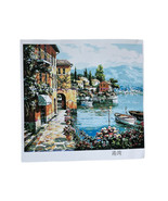 DIY Paint by Number Kits Peaceful Harbor Village Drawing 40x50cm - £12.45 GBP