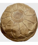 Moroccan natural leather pouf, large Moroccan pouf ottoman, Moroccan lar... - $2,522.53 MXN