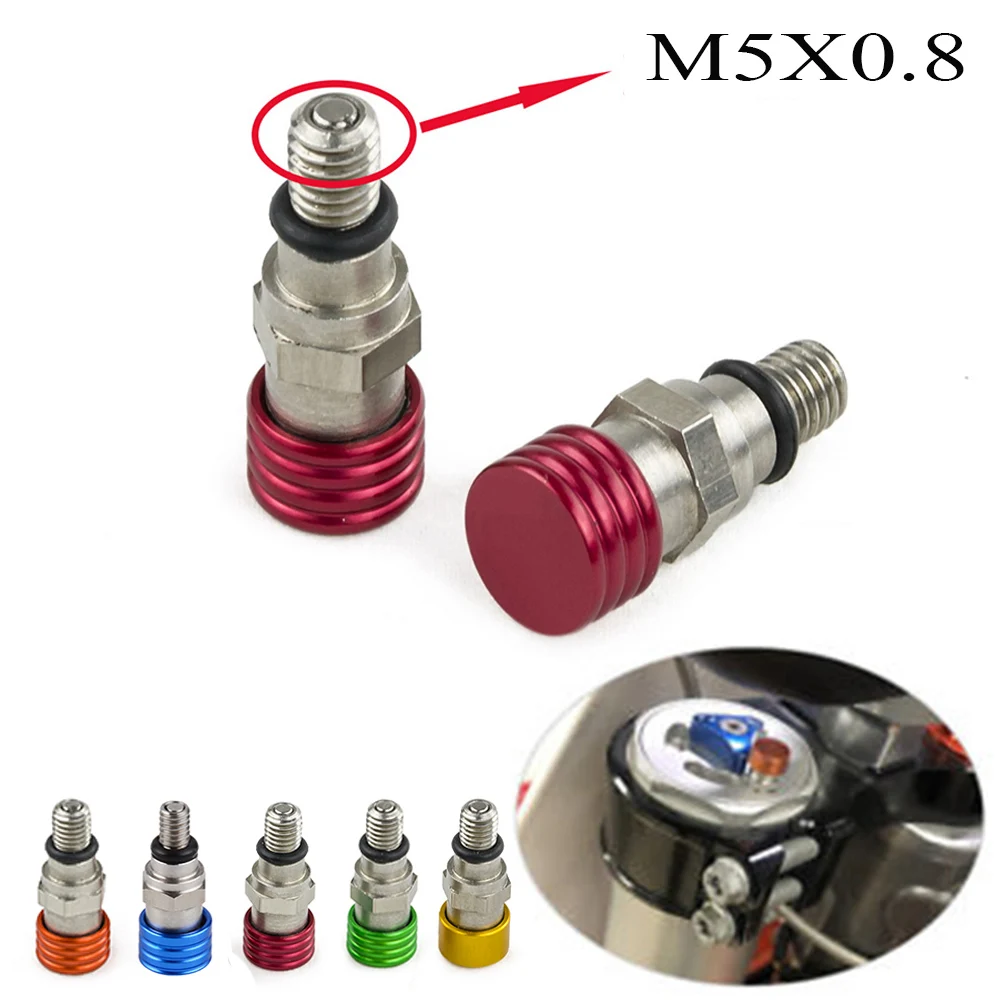 Motocross Cnc Fork Bleeder Valves M5x0.8 Showa Kayaba For Honda CR80 CR85 CR125 - £12.06 GBP