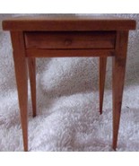 Vintage Small Wood Doll House End Table With Opening Drawer - $5.99