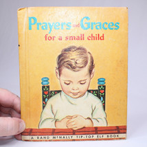VINTAGE Prayers And Grace Is For A Small Child Rand Mcnally Hardcover Book Rare - £4.01 GBP