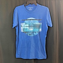 Aeropostale Blue Light Blue Men's design Tee- Shirts Size Medium M - $13.52