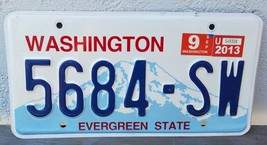 WASHINGTON State 2013 License Plate   5684 - SW - with Tags - $14.96