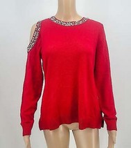 INC Womens Embellished Cold Shoulder Dress, Size M/Red - £13.91 GBP