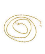 1.70mm 14K Yellow Gold Rope Chain - £280.29 GBP