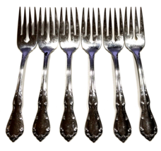 Oneidaware WHITTIER Salad Forks 6 1/4&quot; Stainless Flatware Set of 6 - £17.41 GBP