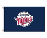 Minnesota Twins Flag 3x5ft Banner Polyester Baseball World Series twins004 - £12.57 GBP