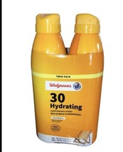 Twin Pack Walgreens 30 Hydrating Broad Spectrum SPF 30 5.5 oz each Exp. ... - $6.93