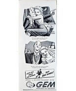 1944-WWII-Vintage Print Ad-GEM RAZOR and BLADES-Buy War Bonds-President-VTG - $14.52 CAD