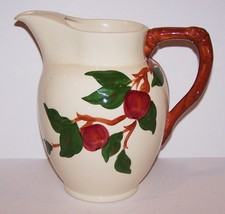 LOVELY VINTAGE FRANCISCAN HAND PAINTED APPLE 64 OZ WATER PITCHER MARSHAL... - £99.59 GBP