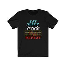 Express Your Love Gifts Gift for Traders, Eat Sleep Trade Repeat Stock Market Ts - £20.56 GBP