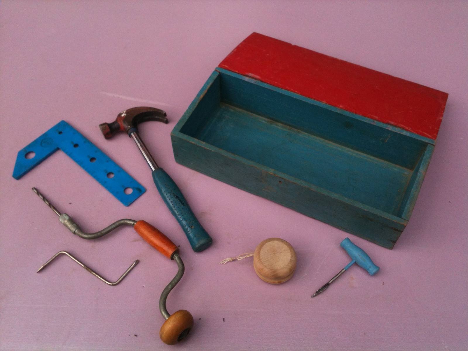Green Tackle Box, Vintage Tacklebox, Toolbox, Rustic Tool Storage