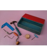 kids tool box &amp; tools --- vintage 1970&#39;s &quot; Playmate Tool chest &quot; nice! - $47.63 CAD