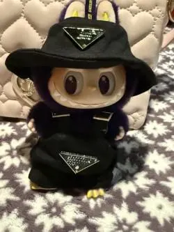 Black Overalls for Labubu Doll - $27.57 CAD