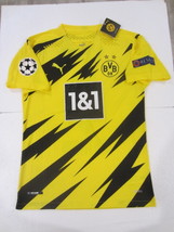 Erling Haaland Borussia Dortmund UCL Match Yellow Home Soccer Jersey 2020-2021 - £87.91 GBP