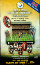 Pittsburgh Steelers 2006 Mini Player Football Collection 26 pcs.  FACTORY SEALED - £39.50 GBP