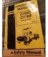 HYPAC C766C C778B COMPACTOR OPERATOR OPERATION &amp; MAINTENANCE MANUAL BOOK - $28.04
