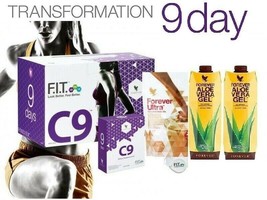 Forever C9 ALOE VERA GEL Weight Loss Detox Program Vanilla Flavor 9 Days Diet - £72.34 GBP