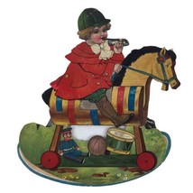 Antique Victorian Raphael Tuck Die Cut Rocker A Game Of Gallop Horse Paper - £47.64 GBP