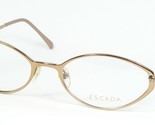 ESCADA EO241 Gau Oro Gafas Marco Cristales 50-18-130 Italia ( Notas) - $86.98
